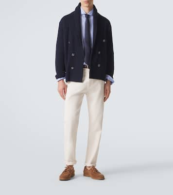 Camisa de lino a rayas | Brunello Cucinelli
