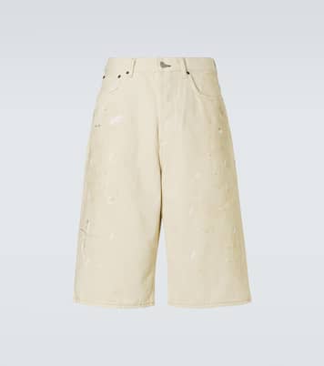 Distressed denim Bermuda shorts | Acne Studios