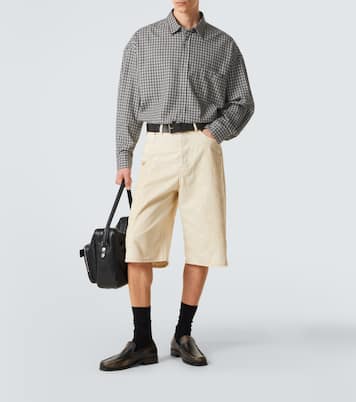 Distressed denim Bermuda shorts | Acne Studios