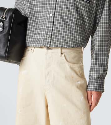 Distressed denim Bermuda shorts | Acne Studios