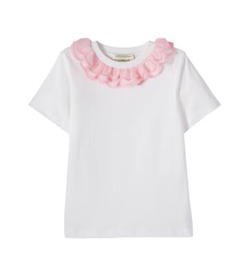 T-shirt en jersey de coton à volants | Stella McCartney Kids