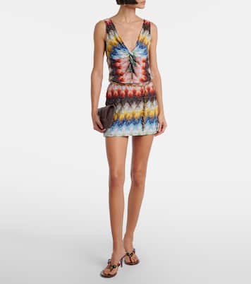 Top de lamé fruncido | Missoni