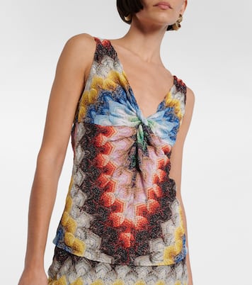 Top de lamé fruncido | Missoni