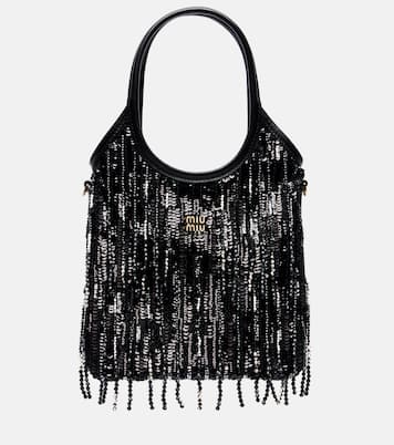 Ivy Medium embellished satin tote bag | Miu Miu