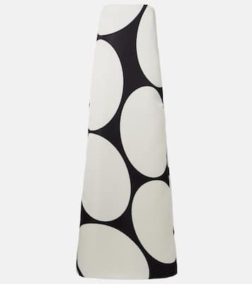 Vestido de fiesta de satén con lunares | Dries Van Noten