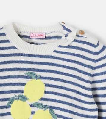 Pull Limon rayé en coton | La Coqueta