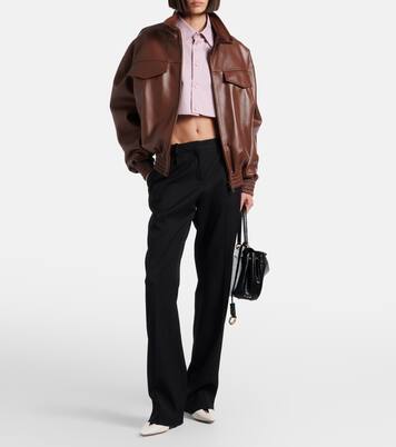 Cropped-Lederjacke | Balenciaga