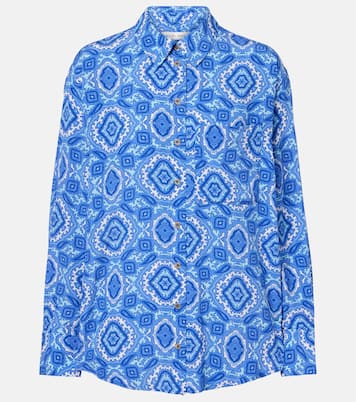 Mykonos printed silk shirt | Heidi Klein
