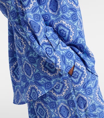 Mykonos printed silk shirt | Heidi Klein