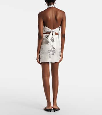 Tilda printed cotton wrap skirt | Poupette St Barth