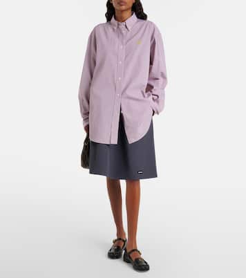 Oversize-Hemd aus Baumwolle | Miu Miu