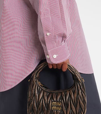 Oversize-Hemd aus Baumwolle | Miu Miu