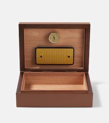 Santiago leather and wooden cigar box | Giobagnara
