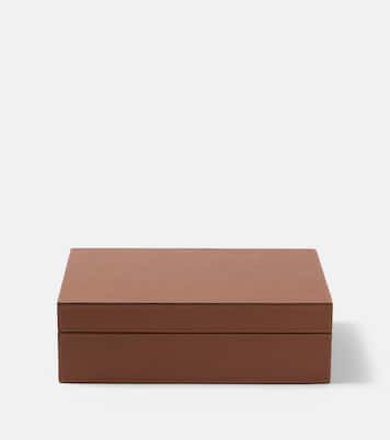 Santiago leather and wooden cigar box | Giobagnara