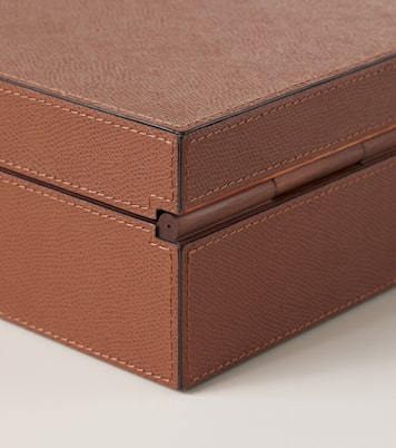 Santiago leather and wooden cigar box | Giobagnara