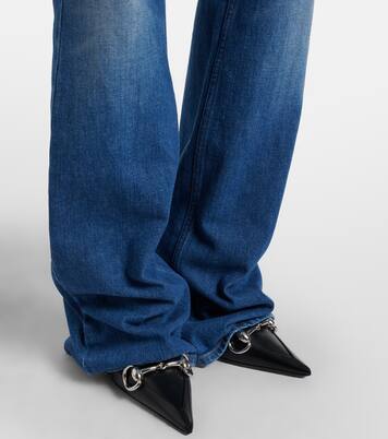 Horsebit flared jeans | Gucci