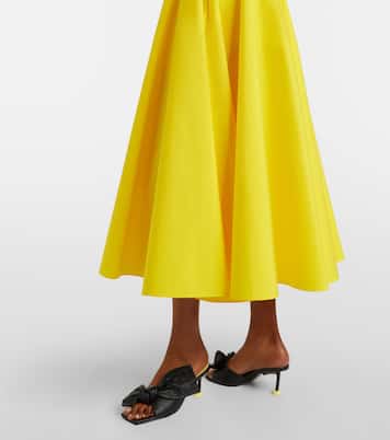 Pleated cotton midi skirt | Givenchy