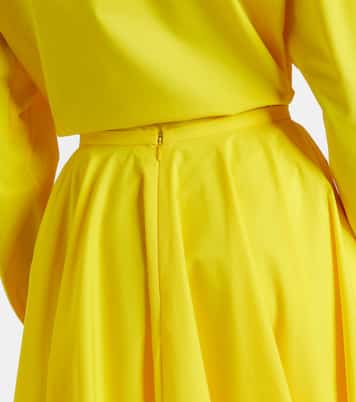 Pleated cotton midi skirt | Givenchy