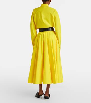 Pleated cotton midi skirt | Givenchy