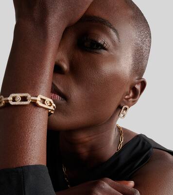 So Move 18kt gold earrings with diamonds | Messika