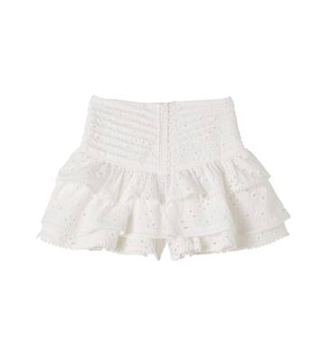 Alizee broderie anglaise cotton skort | Poupette St Barth Kids