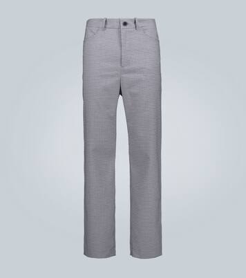 Theo straight-leg houndstooth pants | Goetze