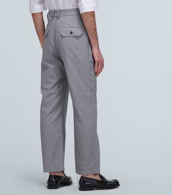 Theo straight-leg houndstooth pants | Goetze