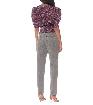 Top Rincky imprimé en soie mélangée | Isabel Marant