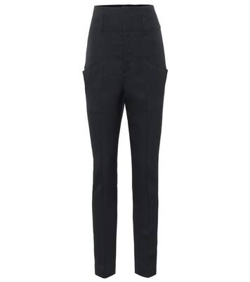 Pantalon slim Padme à taille haute en laine | Isabel Marant