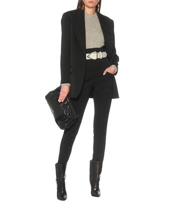 Pantalon slim Padme à taille haute en laine | Isabel Marant