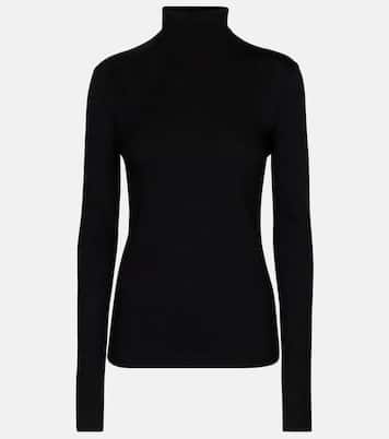 Essential turtleneck cotton top | Vince