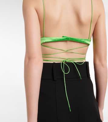 Bralette Comer aus Satin | Alex Perry