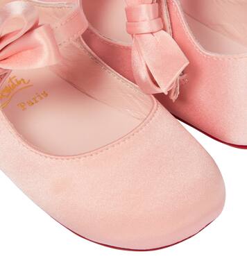 Baby Lou Babe satin ballet flats | Christian Louboutin Kids