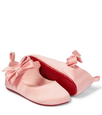 Baby Lou Babe satin ballet flats | Christian Louboutin Kids