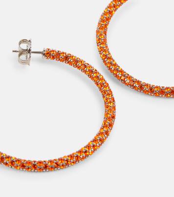 Ohrringe Cameron Large mit Kristallen | Amina Muaddi