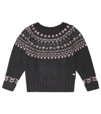 Jacquard virgin wool sweater | Tartine et Chocolat