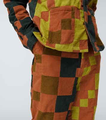 Patchwork corduroy pants | Bode
