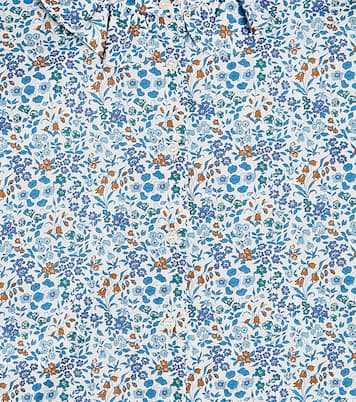 Floral cotton poplin shirt | Il Gufo