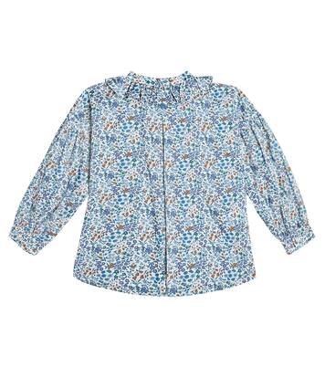 Floral cotton poplin shirt | Il Gufo