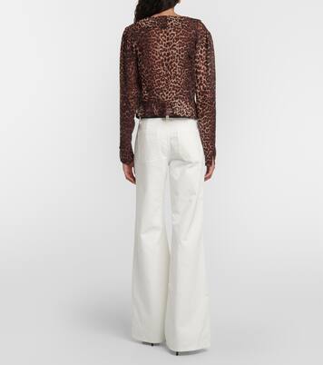 Bedruckte Bluse Neelu aus Crêpe | Rixo