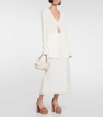 Plateausandalen Sheridan aus Veloursleder | Gianvito Rossi