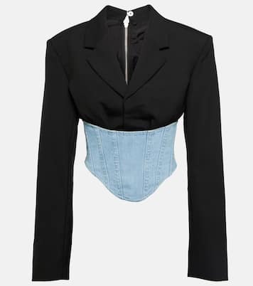 Blazer aus Wolle und Denim | Dion Lee