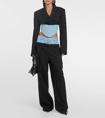 Blazer aus Wolle und Denim | Dion Lee