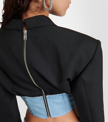 Blazer aus Wolle und Denim | Dion Lee