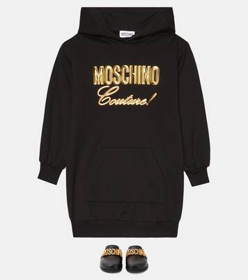 Logo leather mules | Moschino Kids