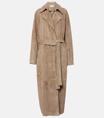 Poseidone suede coat | The Row