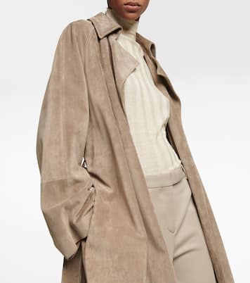 Poseidone suede coat | The Row