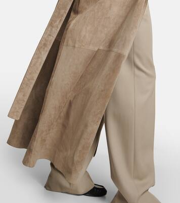 Poseidone suede coat | The Row