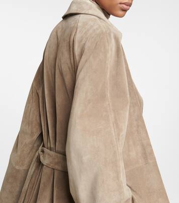 Poseidone suede coat | The Row