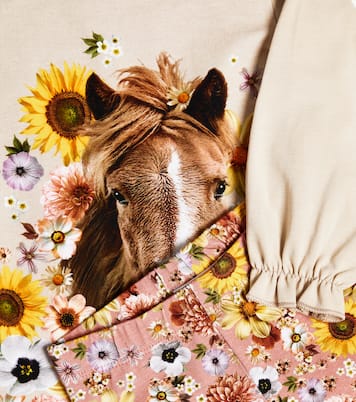 Baby cotton blend sweatshirt and sweatpants set | Molo